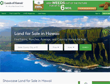 Tablet Screenshot of landsofhawaii.com